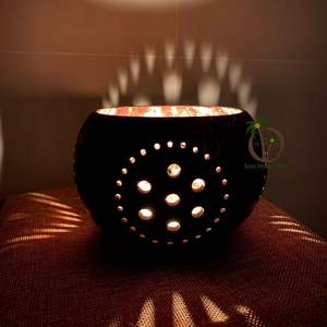 Lámpara de cáscara de coco de VIETNAM, lámparas de animales de coco, iluminación colgante de coco, decoración del hogar de coco - Product Image 1