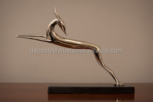 Escultura abstracta con textura de plata - Product Image 5