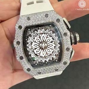 Montre mécanique de luxe Charm Jewells en acier inoxydable, mouvement analogique à quartz, boîtier de 40 mm, cadran de 40 mm, résistance à l'eau de 10 bars, boucle de 14 mm - Product Image 1