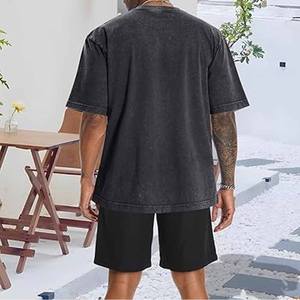 Camiseta Oversize para Hombre, Estilo Desgastado, Holgada, Estampada, de Color Liso, Transpirable, con el Mejor Diseño, Cargada por Dress Sports - Product Image 5