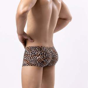 Leopard Print Underwear <b>Boxer</b> Briefs Low Rise Breathable Men's <b>Trunks</b> Shorts Soft and Skin Friendly Underpants Wear-Resistant - Product Image 2