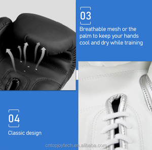 ถุงมือชกมวยหนังแท้แบบมืออาชีพ ปรับแต่งได้ ระบายอากาศได้ดี กันน้ำ เหมาะสำหรับการฝึกซ้อม - Product Image 4