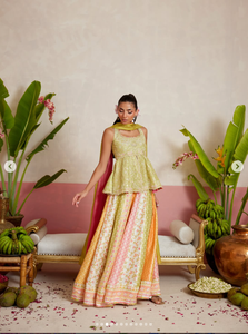 Ensemble Salwar Kameez Réversible en Soie Satinée pour Femme, Style Indien et Pakistanais Traditionnel, Coupe Courte, Idéal pour Mariage, Coupe Classique, Protection Solaire - Product Image 3
