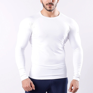 <b>Men</b> Gym Compression Plus Size Quick Dry Sports <b>Base</b> <b>Layer</b> Tight Fit Training Long Sleeve Gym T-Shirts - Product Image 4