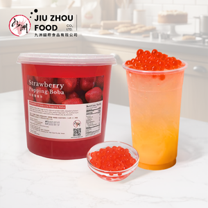Venta al por Mayor en Taiwán: Bolas Explosivas Halal Kosher Premium de Fresa, Popping Boba 3.4kg - Product Image 1