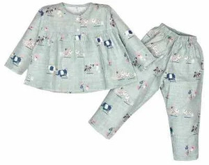 Conjunto de Pijama de Algodón Suave Estampado para Niñas - Product Image 6