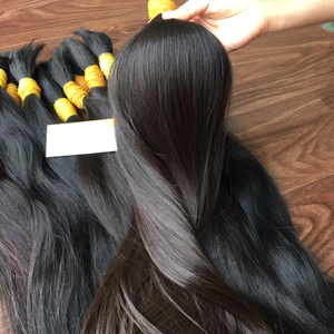 Extensions de cheveux humains vierges de qualité supérieure, grade Remy, cuticules alignées, lisses, en vrac, pour la vente en gros - Product Image 2