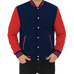 New Wholesale Varsity Jackets For <b>Men</b> and Comfortable Fit Winter Wear Best Style With Knitted OEM Service Varisty Jacket - Product Image 4