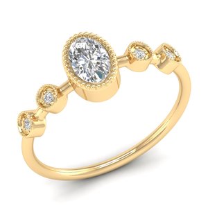 แหวนหมั้นเพชร REYES Luxury 14K ทองคำขาว ประดับเพชร HPHT CVD ผลิตในห้องปฏิบัติการ สำหรับผู้หญิง เครื่องประดับคุณภาพสูงแบบสั่งทำพิเศษ ในราคาขายส่ง - Product Image 2