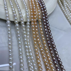 Perlas Sueltas de Agua Dulce Naturales de 4-5 mm, Perlas sin Núcleo, Perlas Semiterminadas, Pequeñas Perlas Desnudas para Collar - Product Image 1