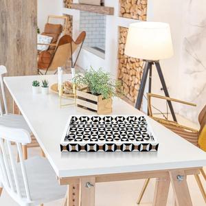 ถาดเสิร์ฟเรซิ่นลายฝังแบบดีไซน์ทันสมัยสำหรับร้านอาหารและโรงแรม ผู้ผลิตและจำหน่ายจากอินเดีย คอลเลคชั่นงานแฮนด์เมด - Product Image 2