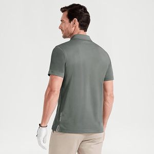 Chemises polo personnalisées avec logo du fabricant, pour hommes, en coton piqué respirant, broderie et impression DTG, tissus de haute qualité. - Product Image 2