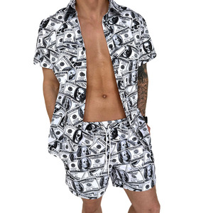 Custom <b>Men's</b> Dollar Print Swim Shorts Quick Dry Beach Board Shorts Graphic Money Print Swim <b>Trunks</b> OEM ODM Swimwear - Product Image 3