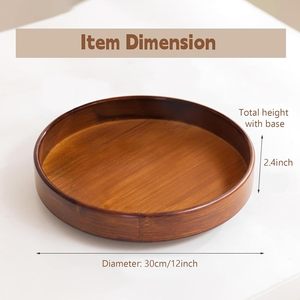 Organizador Giratorio de Bambú para Despensa, Organizador de Encimera de Cocina, Estante Giratorio para Especias, Plato Giratorio para Gabinete - Product Image 3