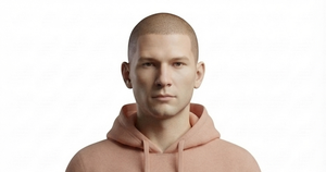 <b>Men's</b> <b>Pink</b> Hooded Sweatshirt Regular Fit Cotton Knitted Casual <b>Hoodie</b> with Front Pocket Autumn Wear - Product Image 5