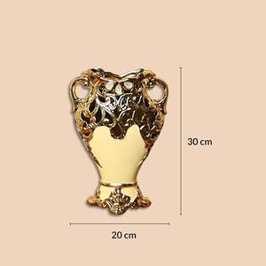 Jarrón Decorativo de Metal Artístico para Exhibición en Mesa, Pieza de Decoración Interior Premium para Hoteles y Hogares - Product Image 4