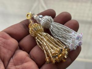 พู่ห้อยประดับลูกปัดทำมือขนาดเล็กสำหรับตกแต่งผ้าม่าน ทำเครื่องประดับ เสื้อผ้า พวงกุญแจ งานฝีมือ DIY - Product Image 3