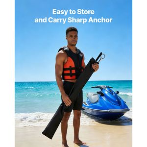 Ancora a vite in acciaio inossidabile da 36 pollici per yacht, con lama a spirale per acque poco profonde - Product Image 6