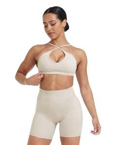 Conjunto de Yoga de 2 Piezas de Alta Calidad Personalizado, Ropa Deportiva Transpirable Antibacteriana, Pantalones Cortos Deportivos, Conjunto de Yoga con Sujetador Deportivo - Product Image 1