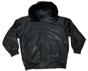 Veste d'aviateur G-1 en cuir brun foncé de qualité supérieure MICAH CORPORATION avec col en fourrure de mouton brun, veste bomber personnalisée pour homme - Product Image 3