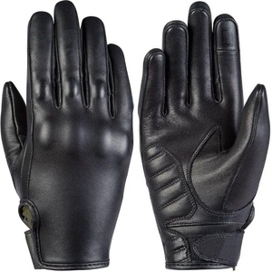 Gants de course en cuir, doigts entiers, antidérapants, fermeture auto-agrippante, imperméables, respirants, compatibles écran tactile, noirs, unisexes, sport - Product Image 1