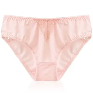 <b>Women's</b> Adults Seamless 100% Cotton Low-Rise Solid Knitted Breathable Quick Dry Eco-Friendly Hipster <b>Briefs</b> Comfort Invisible - Product Image 5