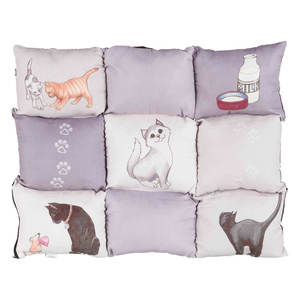 45 X 55 cm Gray Patchwork <b>Blanket</b> <b>Pet</b> Bed for Cats - Product Image 2