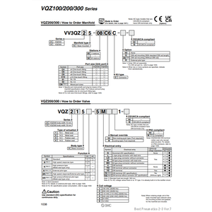 Kit de connecteur de collecteur pneumatique SMC VV3QZ15-06C6C pièces pneumatiques - Product Image 1