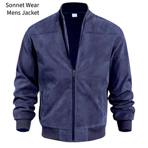 Chaqueta informal de punto lavado de secado rápido para hombre con manga mariposa - Product Image 6