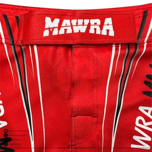 กางเกง MMA แบบสั่งทำพิเศษ MAWRA OEM สำหรับผู้ชาย พิมพ์ลายแบบ Sublimation น้ำหนักเบา ระบายอากาศได้ดี แห้งเร็ว ยืดหยุ่น เหมาะสำหรับฝึกซ้อมต่อสู้และกีฬา Grappling - Product Image 6