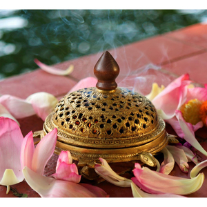 Quemador de Incienso Religioso de Latón, Tradicional, Ecológico, Decorativo, para una Vida Centrada en la Paz, Apoyo para Rituales de Incienso y Meditación - Product Image 3