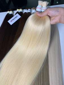 2025 Venta caliente a granel 60cm Color claro Natural recto 100% extensiones de cabello Remy vietnamita extremos dobles de alta calidad - Product Image 3