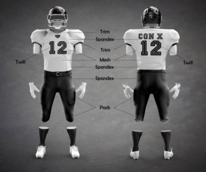 Uniformes de football américain personnalisés |   Tenues d'équipe pour adultes |   Court |   Respirant |   Sublimation |   Quantité minimum de commande : 20 ensembles |   Échantillons de 7 jours |   OEM - Product Image 6