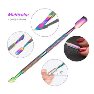 Empujador de Cutículas Eléctrico de Acero Inoxidable con Control Suave, Diseño Equilibrado, Borde Plano y Sensación Cómoda para Uñas Limpias - Product Image 5