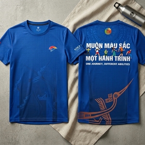เสื้อวิ่งสำหรับชุมชน เสื้อผ้ากีฬาระบายอากาศได้ดีสำหรับผู้เข้าร่วมกิจกรรมและกีฬากลางแจ้ง - Product Image 1