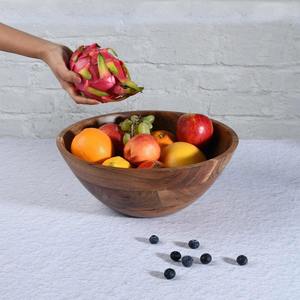 Bol à salade en bois écologique de luxe, bol de cuisine en bois de manguier pour un usage domestique - Product Image 5