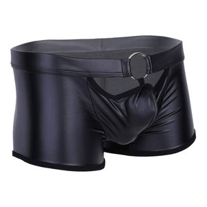 Tanga de cuero de oveja 100% auténtico para hombre, ropa interior sexy personalizada, bragas con tiras de cuero auténtico, ropa interior íntima de cuero genuino para hombre - Product Image 4