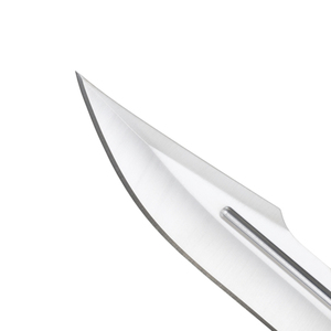 Grand couteau Bowie pour l'extérieur, couteau utilitaire de camping et de chasse avec construction en acier inoxydable, poignée ergonomique et étui - Product Image 2