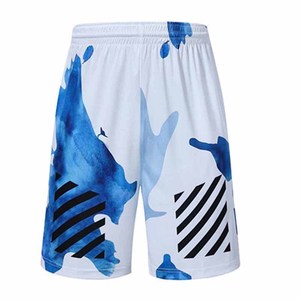 Shorts décontractés en polyester pour hommes grandes tailles, confortables, avec taille élastique et cordon de serrage, en toile unie, personnalisables, livraison rapide - Product Image 2