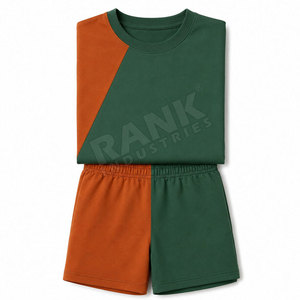 Conjunto de 2 piezas de algodón para mujer, diseño moderno de la mejor calidad, camisetas y pantalones cortos para mujer, colores personalizados, gran venta. - Product Image 5