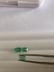 6x4 mm, Émeraude naturelle octogonale, lot de 3 pièces, qualité AAA, émeraude octogonale 1,82 carats, émeraude octogonale transparente et propre pour bijoux - Product Image 3