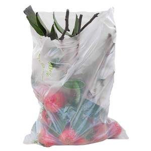 Sac plat de tirette d'additif de relief biodégradable transparent de HDPE sur le rouleau pour l'usage de supermarché - Product Image 3