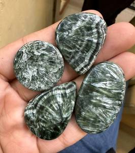 Seraphinite Natural, Gema Suelta Cabujón, Gema Lisa, Precio al por Mayor, Formas Variadas y Gema Fina para Joyería - Product Image 3