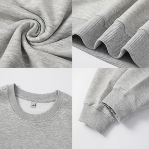 เสื้อฮู้ดถักแขนยาวสไตล์วินเทจสั่งทำขายส่งสำหรับผู้ชาย ผ้าฝ้าย 100% ทรงปกติ เสื้อยืดเปล่าแบบยูนิเซ็กซ์ เป็นมิตรกับสิ่งแวดล้อม - Product Image 2