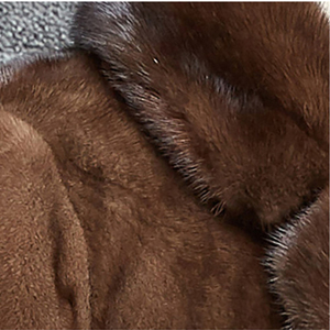 Winter 2022 New <b>Men's</b> Casual <b>Warm</b> Thick High Quality Synthetic Fur Turn-down Collar Llong-sleeve Long Coat - Product Image 4