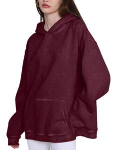 Sudadera con Capucha de Felpa Lavada al Ácido, Estilo Urbano, Unisex, 100% Algodón Ecológico, para Invierno, Fabricación Profesional - Product Image 5