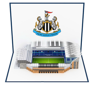 Tarjeta de Felicitación Pop-Up 3D del Estadio del Newcastle United, Impresión Digital, Papel con Barnizado Mate, Rectangular, para Regalo - Product Image 1