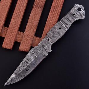 Lame de couteau Skinner en acier Damas artisanal de qualité supérieure pour la fabrication sur mesure de couteaux de chasse, de couteaux de chef et pour les artisans-fersiers professionnels - Product Image 2