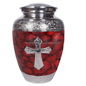 Urna conmemorativa personalizable de urna de cremación de metal decorativa al por mayor de último diseño con diseño pulido a precio mayorista - Product Image 5