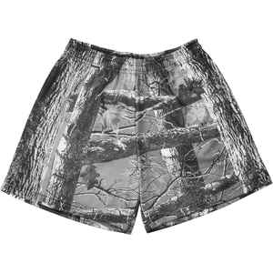 All Over Sublimation Print Summer Heavy <b>Weight</b> 100% Polyester Men Unisex 5 Inch Inseam Custom <b>Tree</b> Camouflage Mesh Shorts - Product Image 1